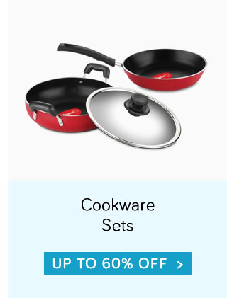 Cookware Sets - Upto 60% off