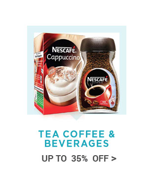 Red Label, Nescafe & More Tea coffee & Beverages upto 35% off