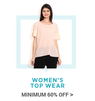 Women's Top Wear - Min. 60% Off - Tops & Tunics|Shirts|Tees & Polos