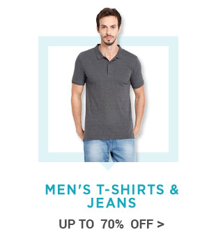 Men's T-shirts & Jeans  - United Colors of Benetton, Levis & More- Up to 70% Off