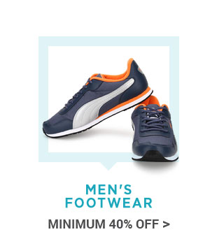 Men's Footwear Puma, Sparx & More Min. 40% Off