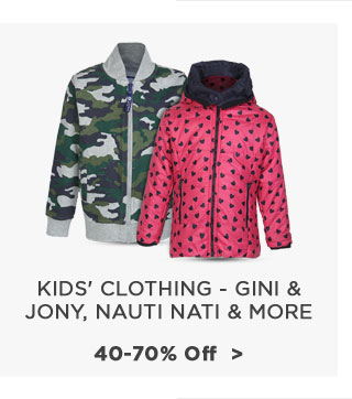 Kids' Clothing - Gini & Jony | Nauti Nati & More - 40-70% Off