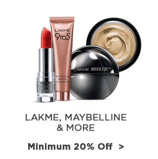 Lakme, Maybelline & More Min 20% off