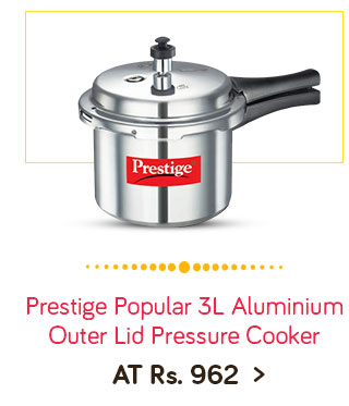 Prestige Popular 3 Ltr Aluminium  Outer Lid Pressure Cooker