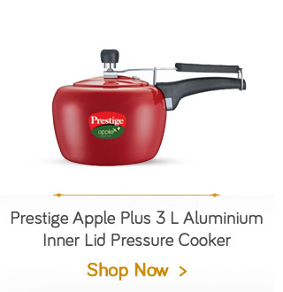 Prestige Apple Plus 3 L  Aluminium Inner Lid Pressure Cooker