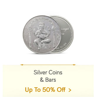 Silver Coins & Bars - Upto 50% Off