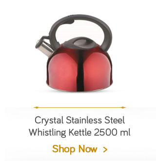 Crystal Stainless Steel Whistling Kettle 2500 ml
