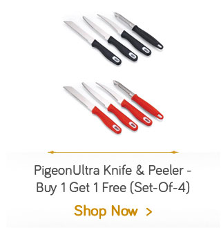 PigeonUltra Knife & Peeler Set of 4pc- Buy 1 Get 1 Free