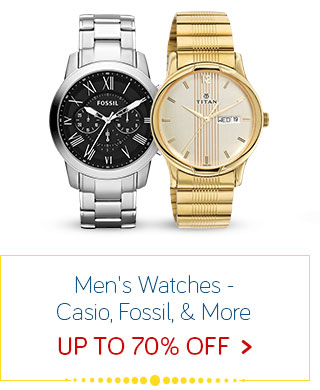 "Watches - Up to 70% Off  Casio, Fossil, & More"