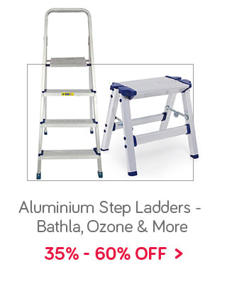Aluminium Step Ladders - Bathla , Ozone and More| Flat 35% - 60% Off