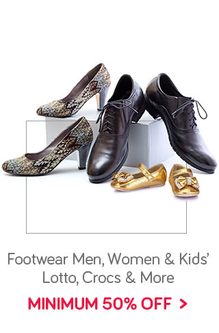 Footwear(Men|Women|Kids)- Min. 50% Off