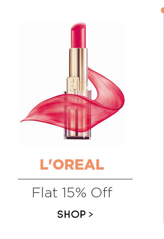 L'oreal Flat 15% off
