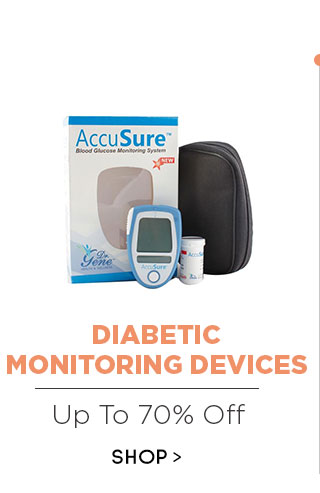 Diabetic Monitoring Devices & Test Strips upto 70% off