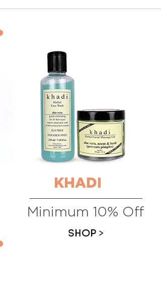 Khadi Min 10% off