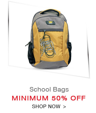 School Bags - Min. 50% Off