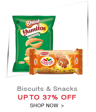 Biscuits & Snacks Upto 37% off