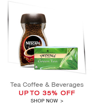 Tea Coffee & Beverages Upto 35% Off