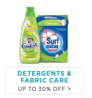 Detergents upto 30% off