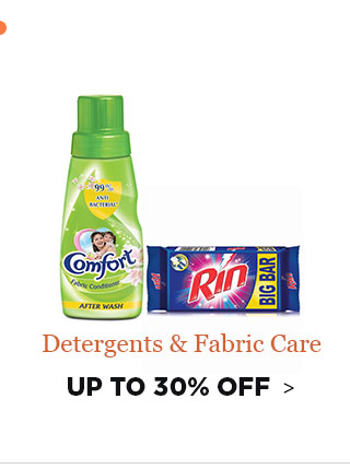 Detergents &Fabric Care upto 30% off