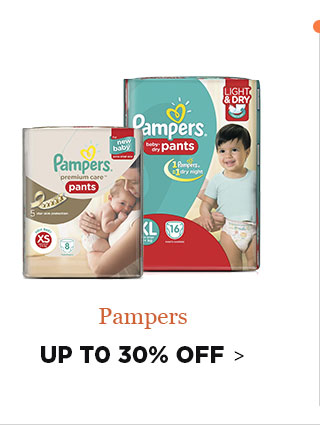 Pampers - upto 30% Off