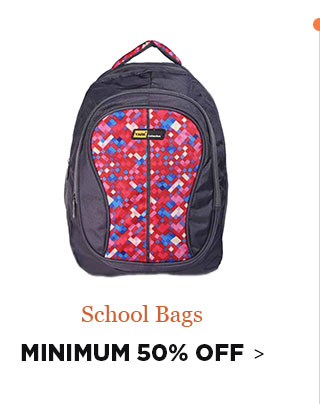   School Bags Min. 50% Off