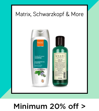 Matrix,Schwarzkopf & More Min 20% off