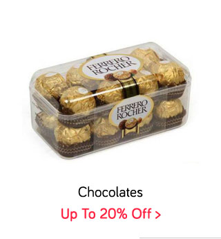 Chocolates Up to 20% off