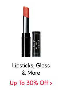 Lipsticks, Gloss & More Up to 30% Off