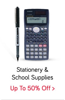 Stationery and School Supplies Up to 50% Off