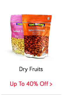 Dry Fruits - Almonds, Cashews Up to 40% off 