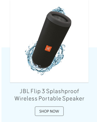 JBL Flip 3 Splashproof Wireless Portable Speaker
