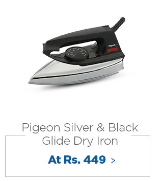 Pigeon Silver & Black Glide Dry Iron