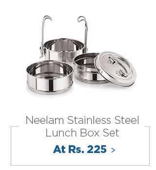 Neelam Stainless Steel 1100ml Lunch Box Set