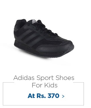 Adidas Black Sport shoes For Kids