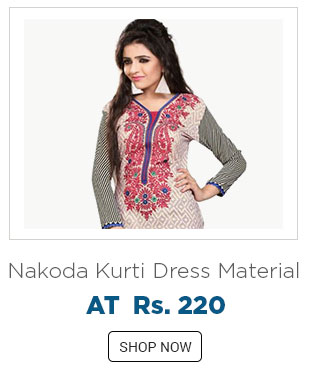 Nakoda Creation Cotton Unstitched Kurti Dress Material