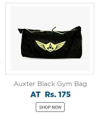 Auxter Black Gym Bag