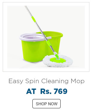 Eco Alpine Easy Spin Cleaning Mop With Free Cleaning Bursh