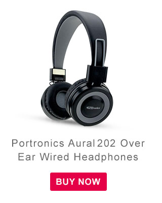 Portronics Aural 202 Over Ear Wired Headphones