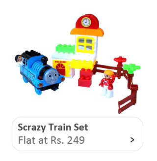 Scrazy Multicolor Train Set