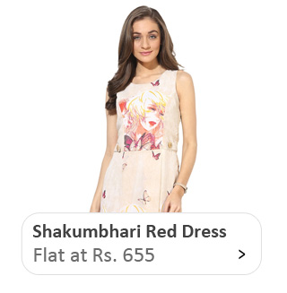 Shakumbhari Red Dress