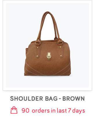LADY QUEEN Brown Shoulder Bag
