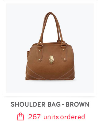 LADY QUEEN Brown Shoulder Bag