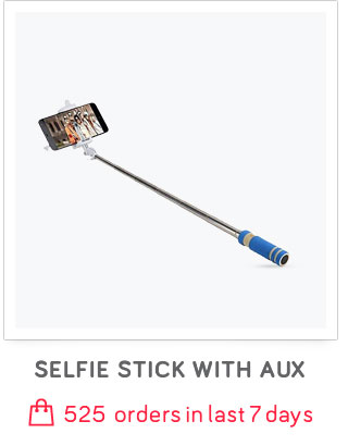 Your Choice Selfie Stick With Aux