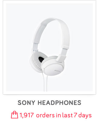 Sony MDR-ZX110A Headphones Without Mic (White)