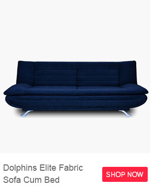 Dolphins Elite Fabric Sofa cum Bed