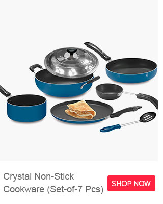 Crystal Non-Stick Cookware Set of 7 Pcs