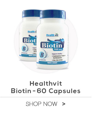 Healthvit Biotin (Hair, Skin & Nails) 5000mcg 60 Capsules