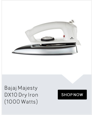 Bajaj Majesty DX10 Dry Iron (1000 Watts)