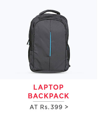 PI World Black Polyester Laptop Backpack