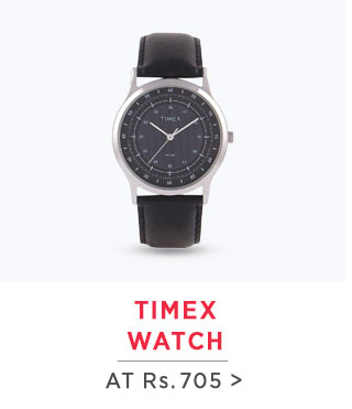 Timex Black Leather Analog Watch